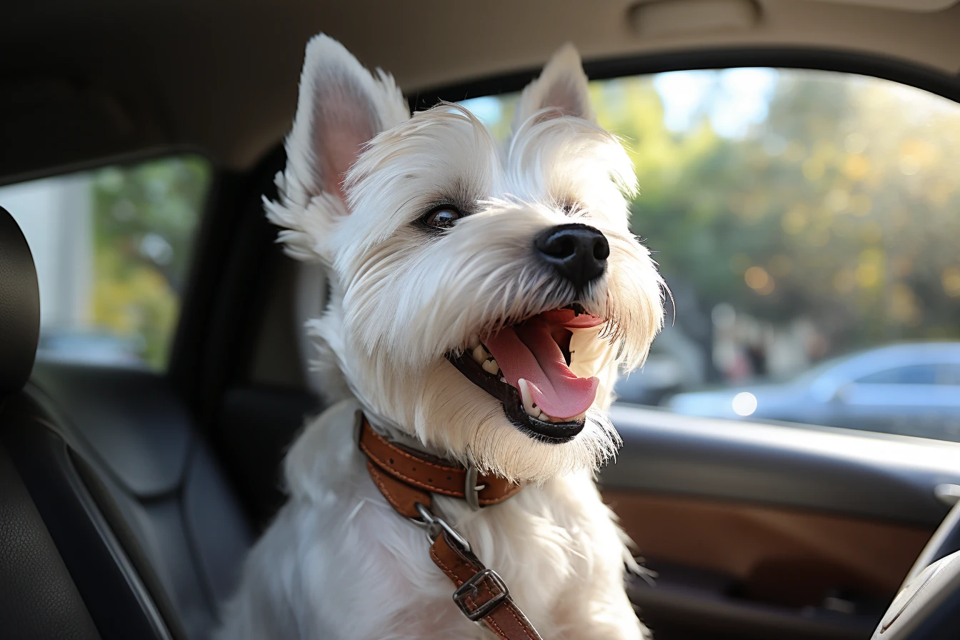 Kia Sportage Dog Car Seat Belt for West Highland Terriers