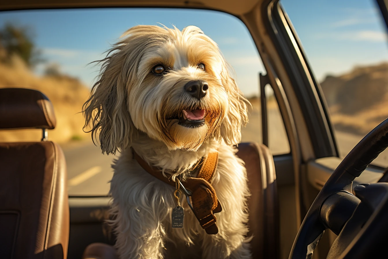 Volkswagen Tiguan Dog Carrier Car Seat for Tibetan Terrier